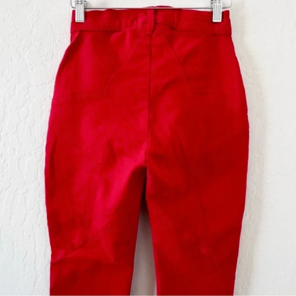 Revice Denim Venus Flare Jeans Red Mars Bar size 25 - Picture 8 of 12